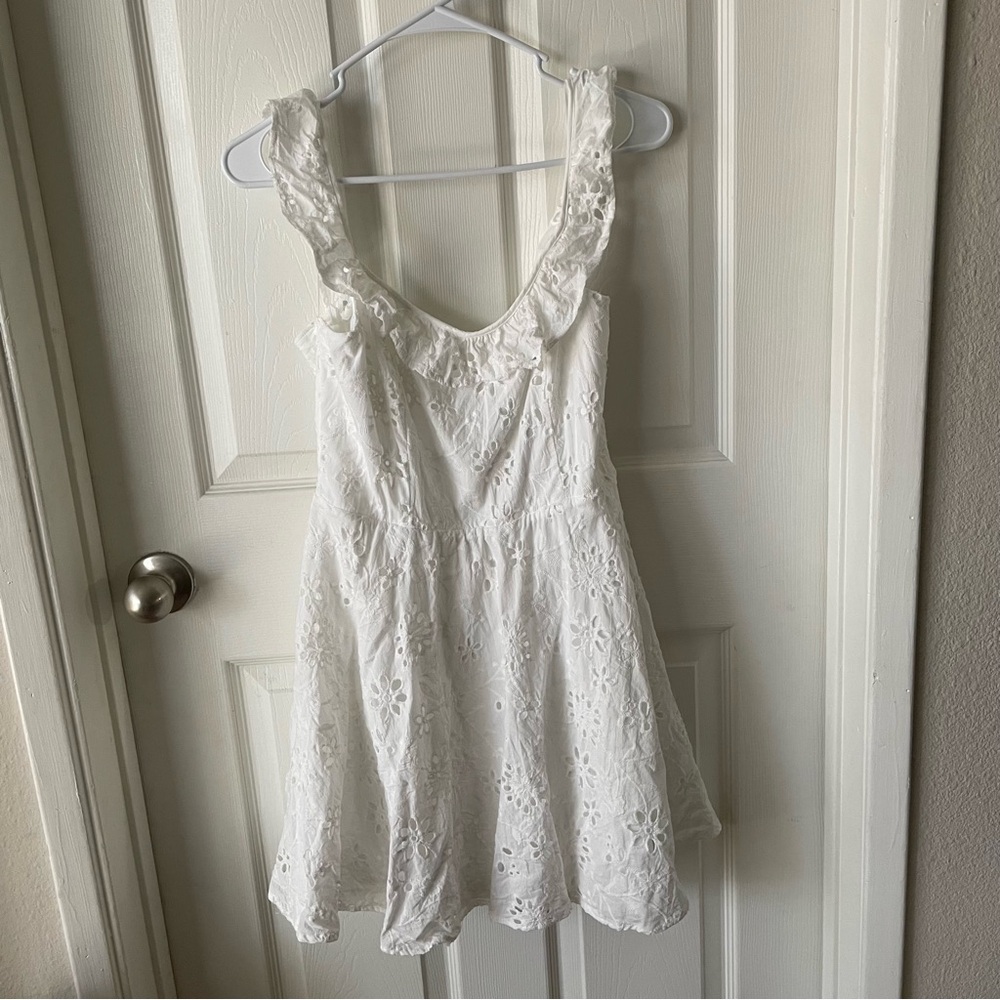 Francesca's Collections Eyelet Lace Mini Dress